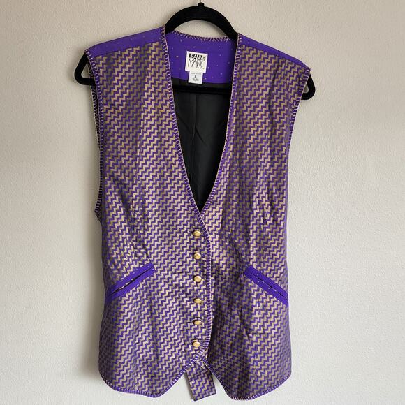 Vintage Jeanne Marc 3-Piece Women's Outfit Set Skirt, Top, and Jacket Purple - Picture 5 of 16